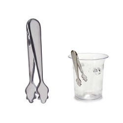 PINZA GHIACCIO ACCIAIO INOX 18CM