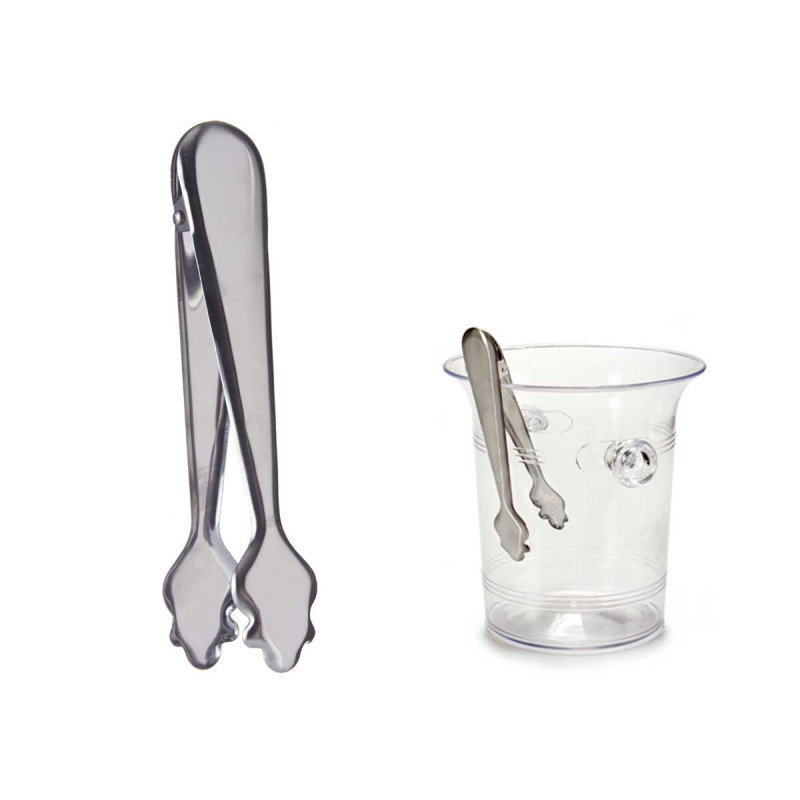 PINCE GLAÇON ACIER INOX 18CM