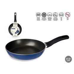 ALUMINIUM FRYING PAN 20CM BLUE 