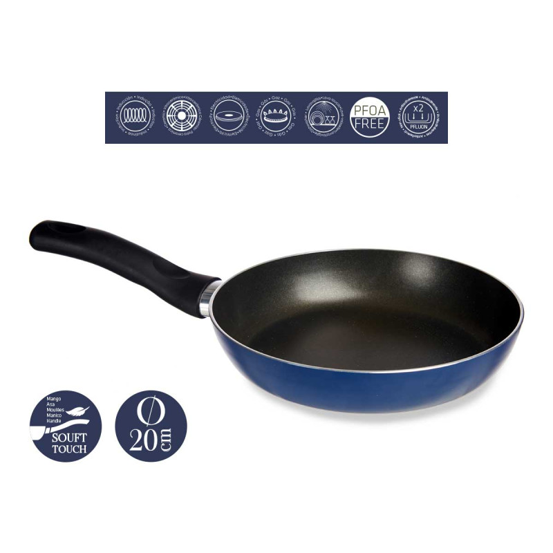 PADELLA ALLUMINIO 20CM BLU