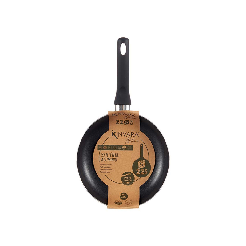 ALUMINIUM FRYING PAN 22CM GREEN 