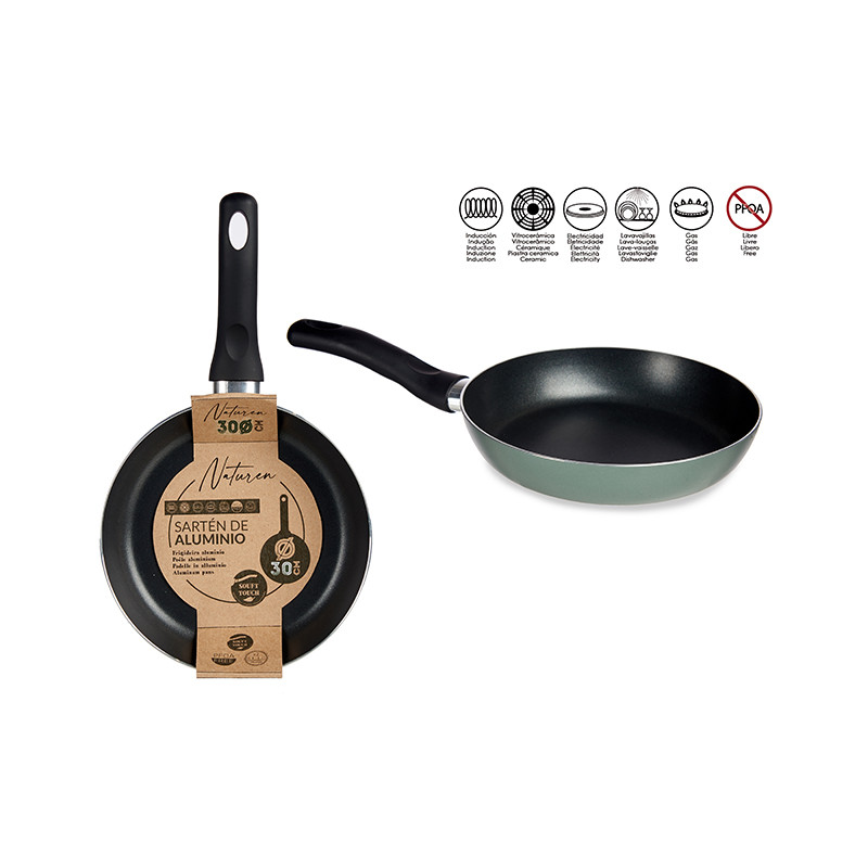 POELE ALUMINIUM 30CM VERT 