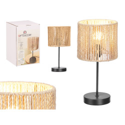 LAMPADA DA TAVOLO CILINDRO CORDA