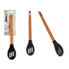 CUCCHIAIO SILICONE MANICO LEGNO DI FAGGIO 30,5CM