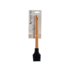 PINCEL COCINA SILICONA MANGO MADERA DE HAYA 28CM