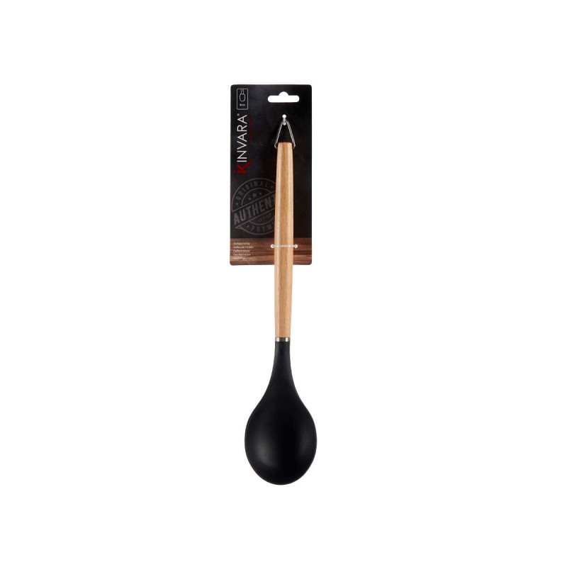 MESTOLO NYLON MANICO DI LEGNO IN FAGGIO