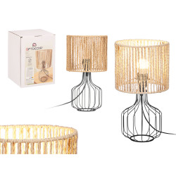 LAMPADA DA TAVOLO BASE FORMA TULIPANO CORDA