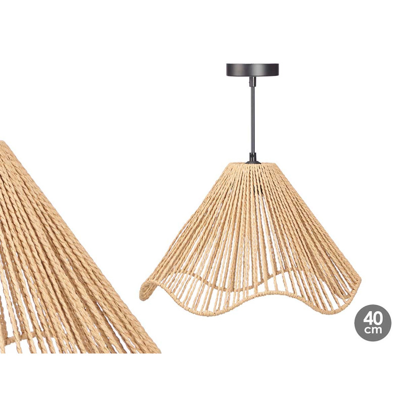 LAMPADA SOFFITTO 40CM CONICA CORDA