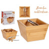 16CM BAMBOO BOX WITH NUTCRAKER 