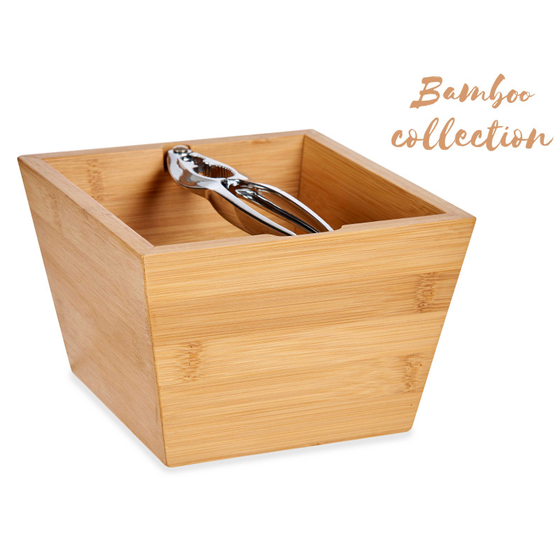 16CM BAMBOO BOX WITH NUTCRAKER 