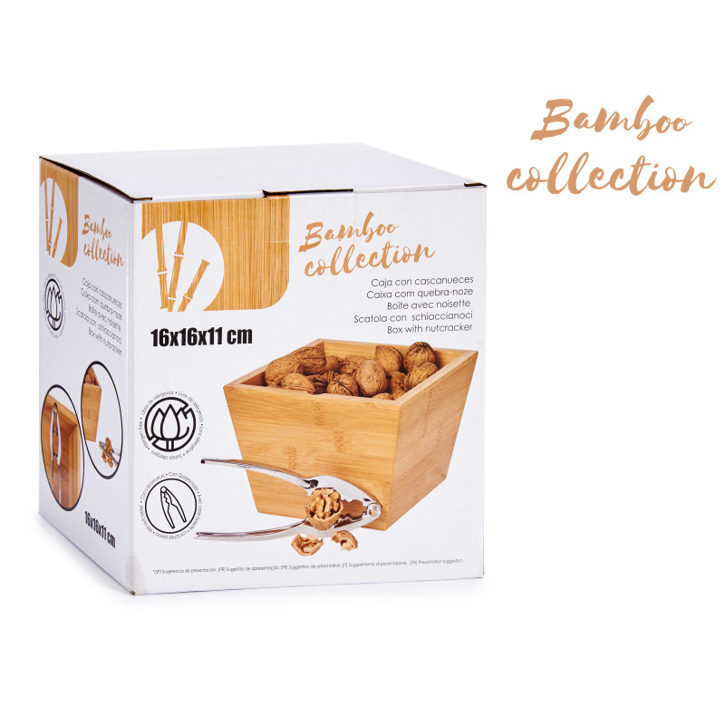 CAJA BAMBU CON CASCANUECES 16CM