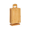SET 6 TABLAS BAMBU CON SOPORTE