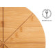 PLATO PIZZA BAMBU 35CM CON CORTA PIZZA BAMBU