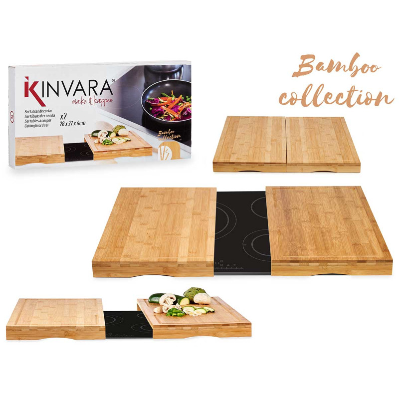 SET 2 TABLAS BAMBU VITRO COCINA 28CM