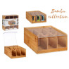 CAJA BAMBU 6 COMPARTIMENTOS 21,7CM