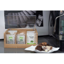 CAJA BAMBU 6 COMPARTIMENTOS 21,7CM