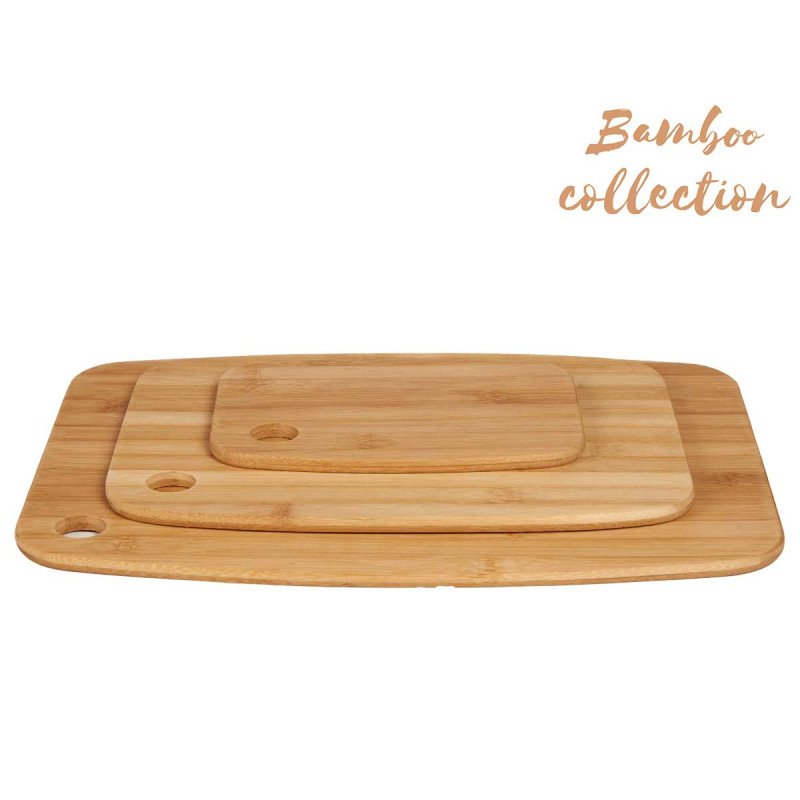 SET 3 PLANCHES DECOUPER BAMBOU 