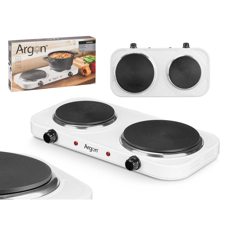 WHITE ELECTRIC DOUBLE OVEN 2500W