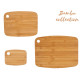 SET 3 PLANCHES DECOUPER BAMBOU 