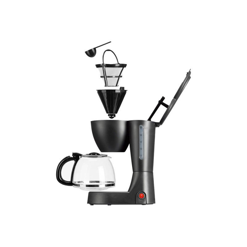 CAFETERA VASO FILTRO 12 TAZAS 750W 1,2L