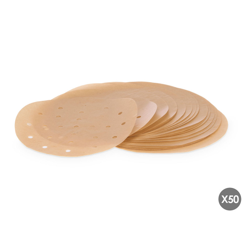 SET 50 ROUND AIR FRYER LINERS