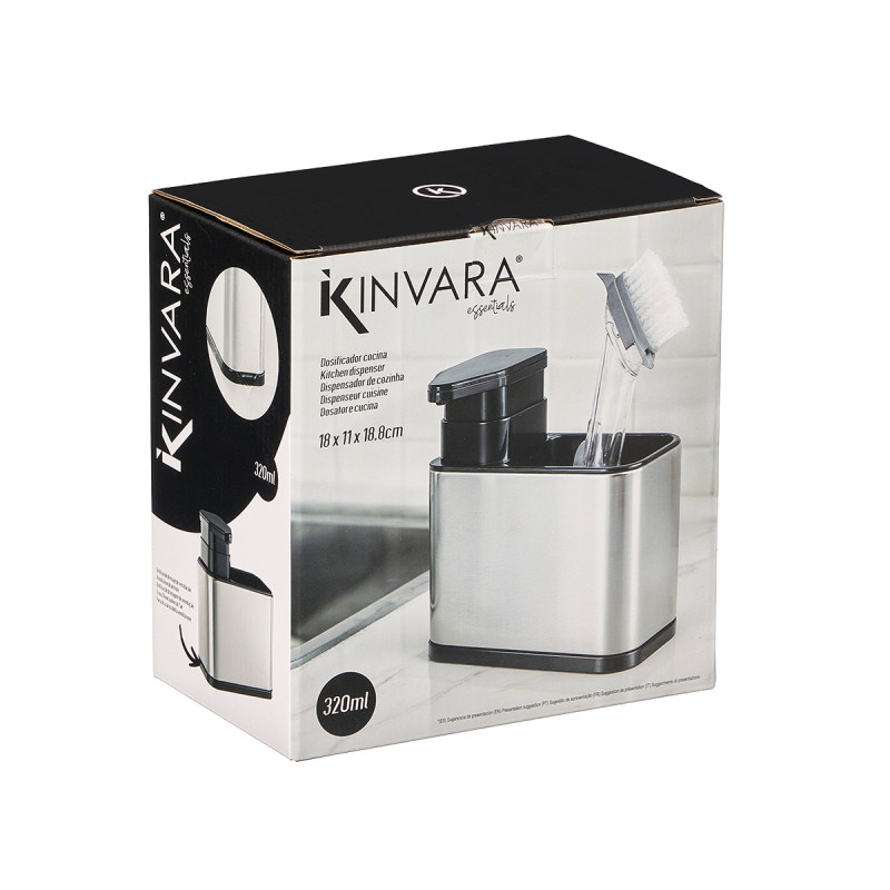 VANO DISPENSER IN ACCIAIO 