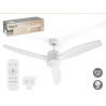VENTILATORE TETTO LUCE 3 PALE BIANCO 40W