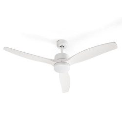 VENTILATEUR DE PLAFOND LUMIÈRE 3 PALES BLANC 40W