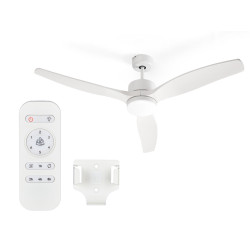 VENTILATEUR DE PLAFOND LUMIÈRE 3 PALES BLANC 40W