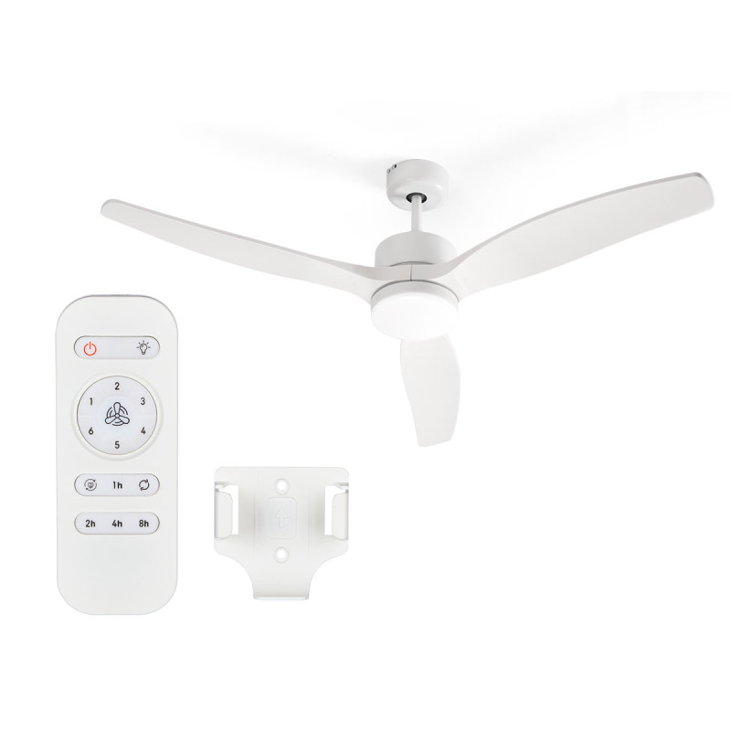 VENTILATEUR DE PLAFOND LUMIÈRE 3 PALES BLANC 40W