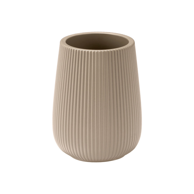 PORTASPAZZOLINI A RIGHE BOMBATO BEIGE