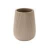 TOOTHBRUSH HOLDER PUFFED BEIGE STRIPES