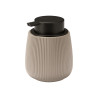 DISPENSEUR RAYÉ BOMBÉ BEIGE