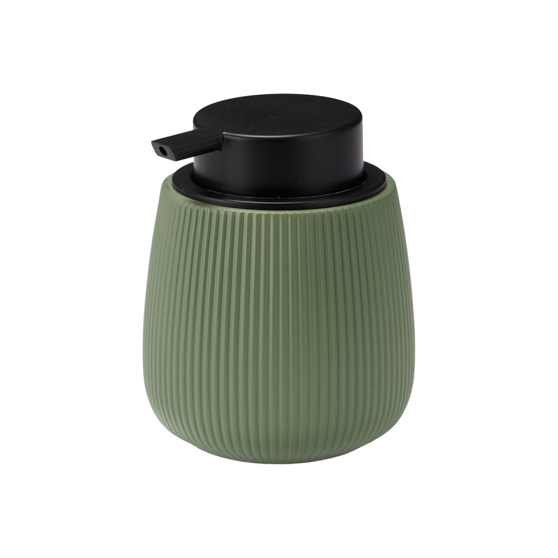 DISPENSEUR RAYÉ BOMBÉ VERT