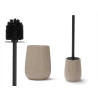 PORTE-BROSSE DE TOILETTE RAYÉ BOMBÉ BEIGE