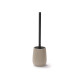 PORTE-BROSSE DE TOILETTE RAYÉ BOMBÉ BEIGE