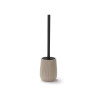 PUFFED STRIPES TOILET BRUSH BEIGE