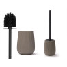 PORTE-BROSSE DE TOILETTE RAYÉ BOMBÉ GRIS