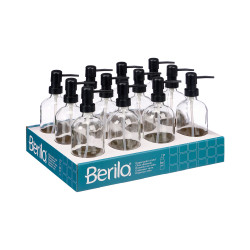 DOSIFICADOR CRISTAL REDONDO TRANSPARENTE 500ML 