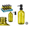 ROUND GREEN GLASS DISPENSER 500ML