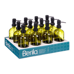 DISPENSER VETRO ROTONDO VERDE 500ML