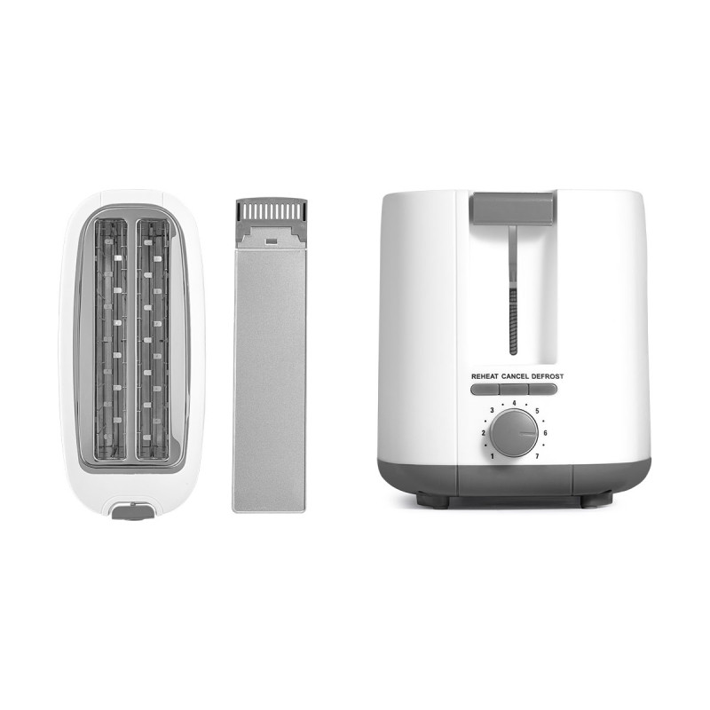 TOSTAPANE DOPPIO LUNGO BIANCO MATTE 1400W