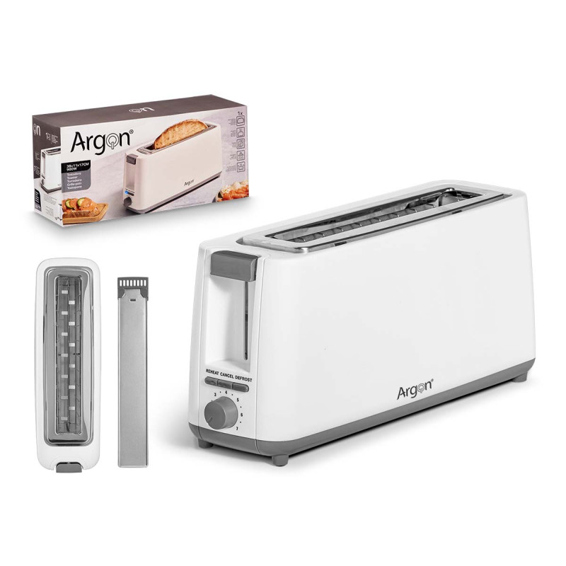 TOASTER 1 SLOT LONG MATT WHITE 900W
