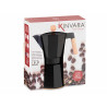 CAFETERA ALUMINIO 6 TAZAS NEGRA ASA MADERA