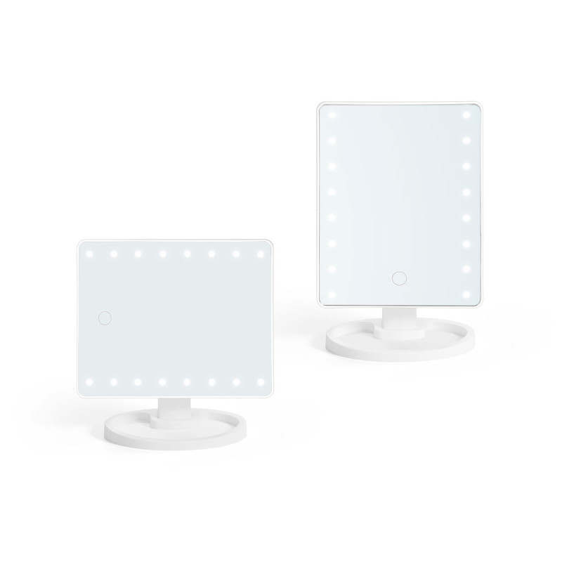 SPECCHIO LED RETTANGOLARE BAGNO BIANCO 