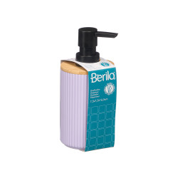 BAMBOO DISPENSER STRIPES LILAC 