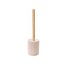 PORTE-BROSSE DE TOILETTE RAYURES BAMBOU BEIGE