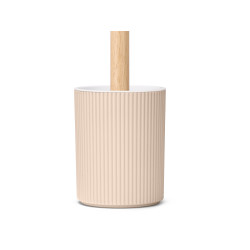 ESCOBILLERO RAYAS BAMBU BEIGE