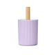 PORTE-BROSSE DE TOILETTE RAYURES BAMBOU LILAS