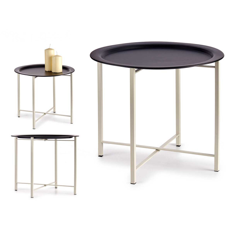 SMALL BLACK SIDE TABLE